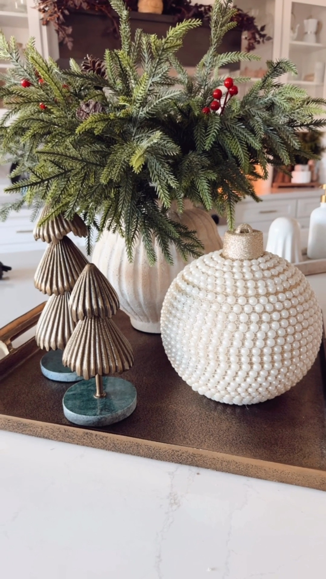 Blown away by how gorgeous the gold and pearl ornament is!! You’d never know it was from Michael’s!!! 👏🏼👏🏼👏🏼👏🏼 Comes is several sizes and/or styles! It seriously upping my Christmas decor game this year!! Wanted to share before they’re gone  

#LTKSaleAlert #LTKHome #LTKHoliday