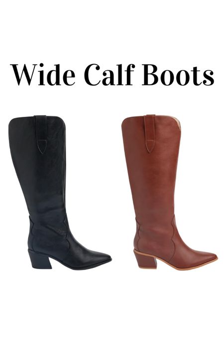 Wide Calf Western Boots! I sized down one shoe size from 9 to an 8 in these! #midsize #widecalf #widecalfboots 

#LTKshoecrush #LTKcurves