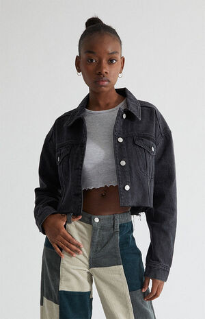 PacSun Black Cropped Trucker Jacket | PacSun