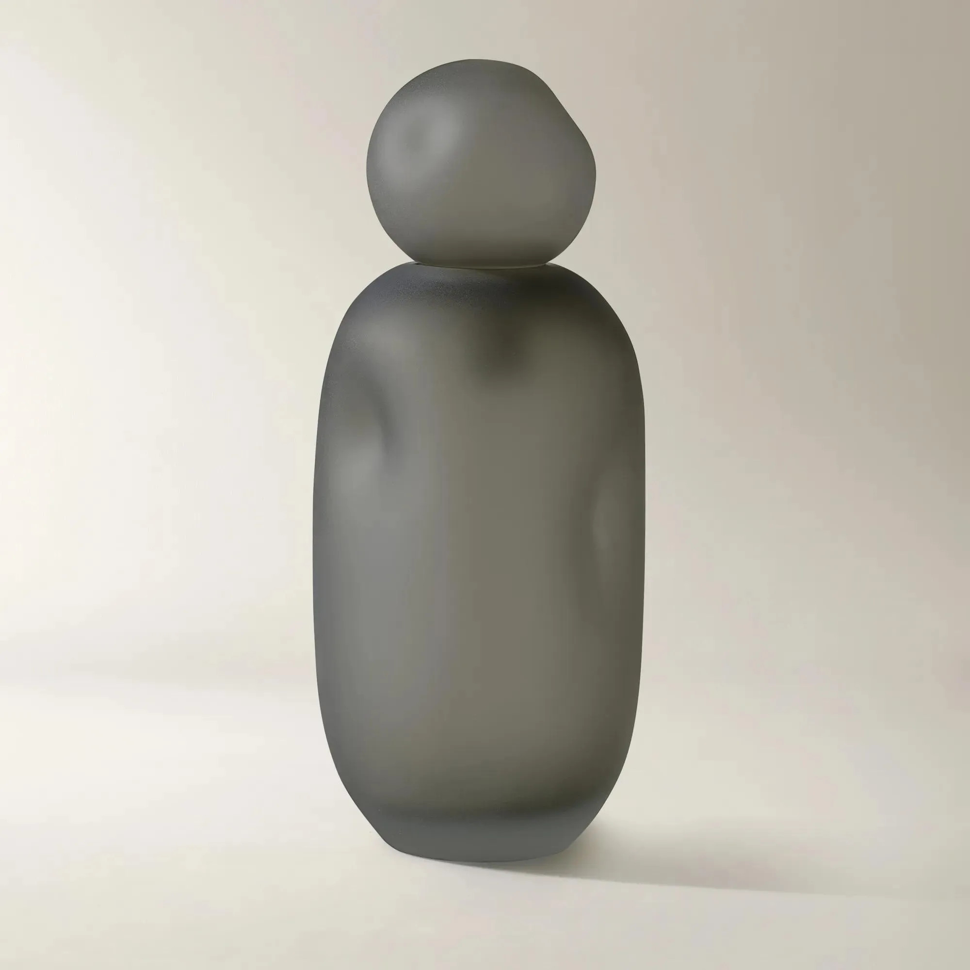 Angelica Glass Canister - Charcoal | Z Gallerie