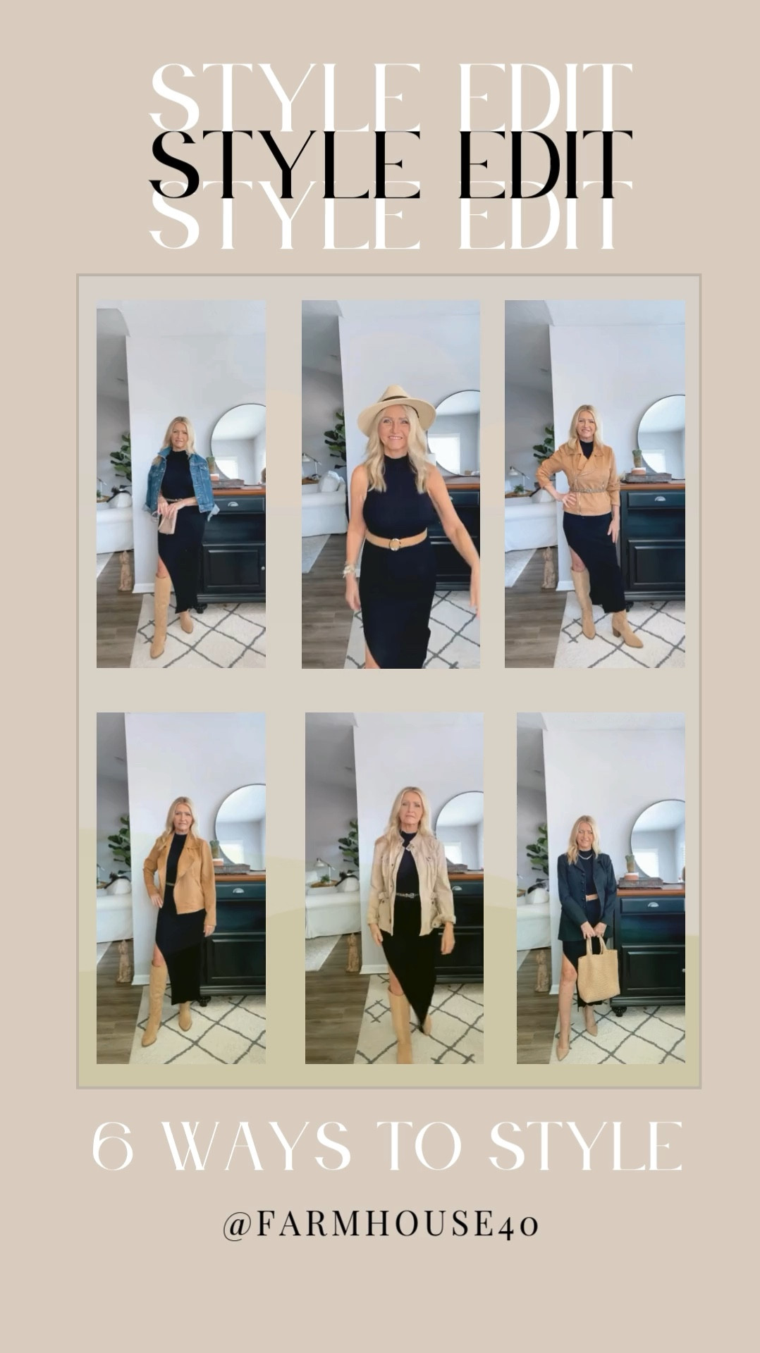 ✨Dress Styled 6 Ways✨ Black ribbed midi dress styled 6 ways wearing small in all pieces. For size reference I am 5’1"

#LTKWorkwear #LTKStyleTip