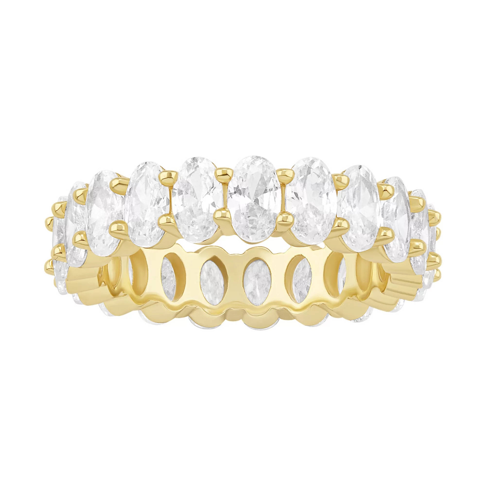 PRIMROSE Oval Cubic Zirconia Eternity Band Ring | Kohl's