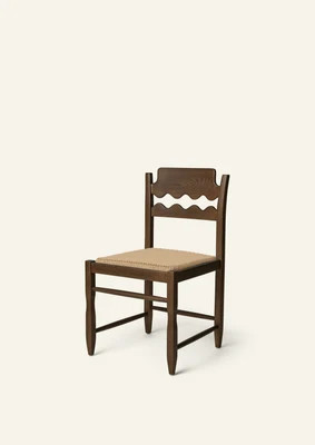 Freda Dining Chair, 20"W x 20.75"D x 35.5”"HSeat Height: 19.5", White Oak & Paper Cord | Häti Home