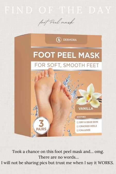 AMAZON FOOT PEEL MASK 👀 y’all this foot peel mask works it’s actually scary 😂🙈 baby soft skin within 2 weeks!! 


#LTKbeauty #LTKFind #LTKunder50