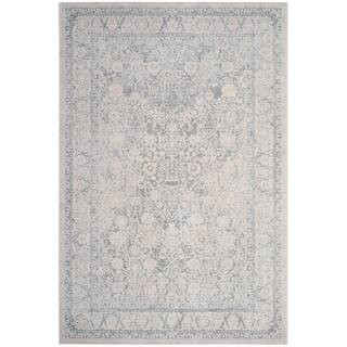 SAFAVIEH Reflection Light Gray/Cream 6 ft. x 9 ft. Border Distressed Area Rug RFT663C-6 - The Hom... | The Home Depot