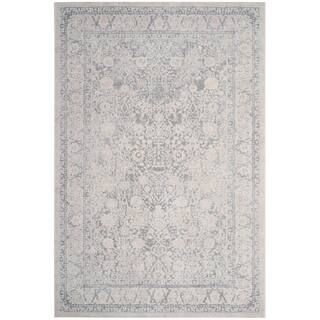 SAFAVIEH Reflection Light Gray/Cream 6 ft. x 9 ft. Border Distressed Area Rug RFT663C-6 - The Hom... | The Home Depot