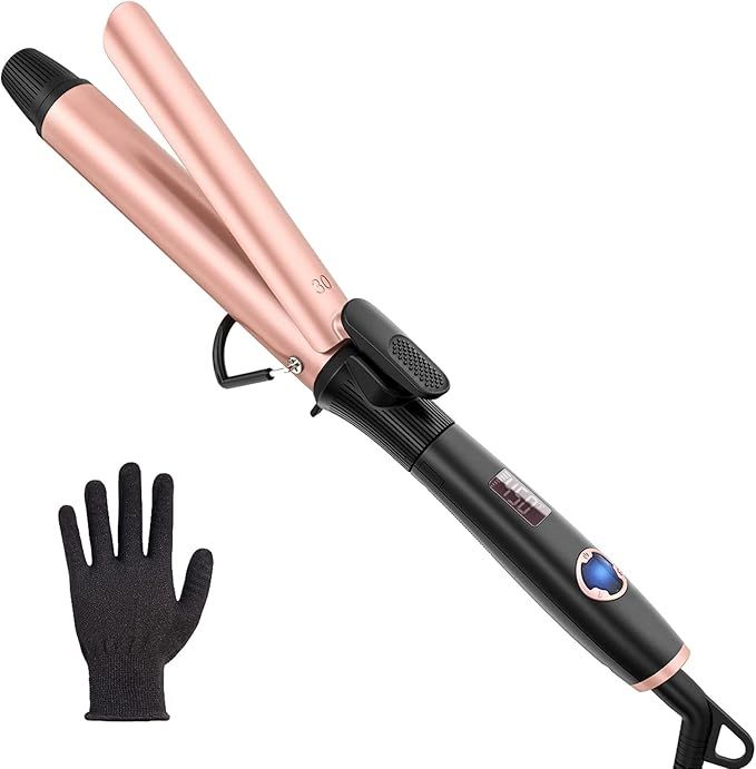 Amazon.com: 1 1/4 inch Curling Iron, 1.25 inch Curling Iron, Large Barrel Curling Iron with Sprin... | Amazon (US)