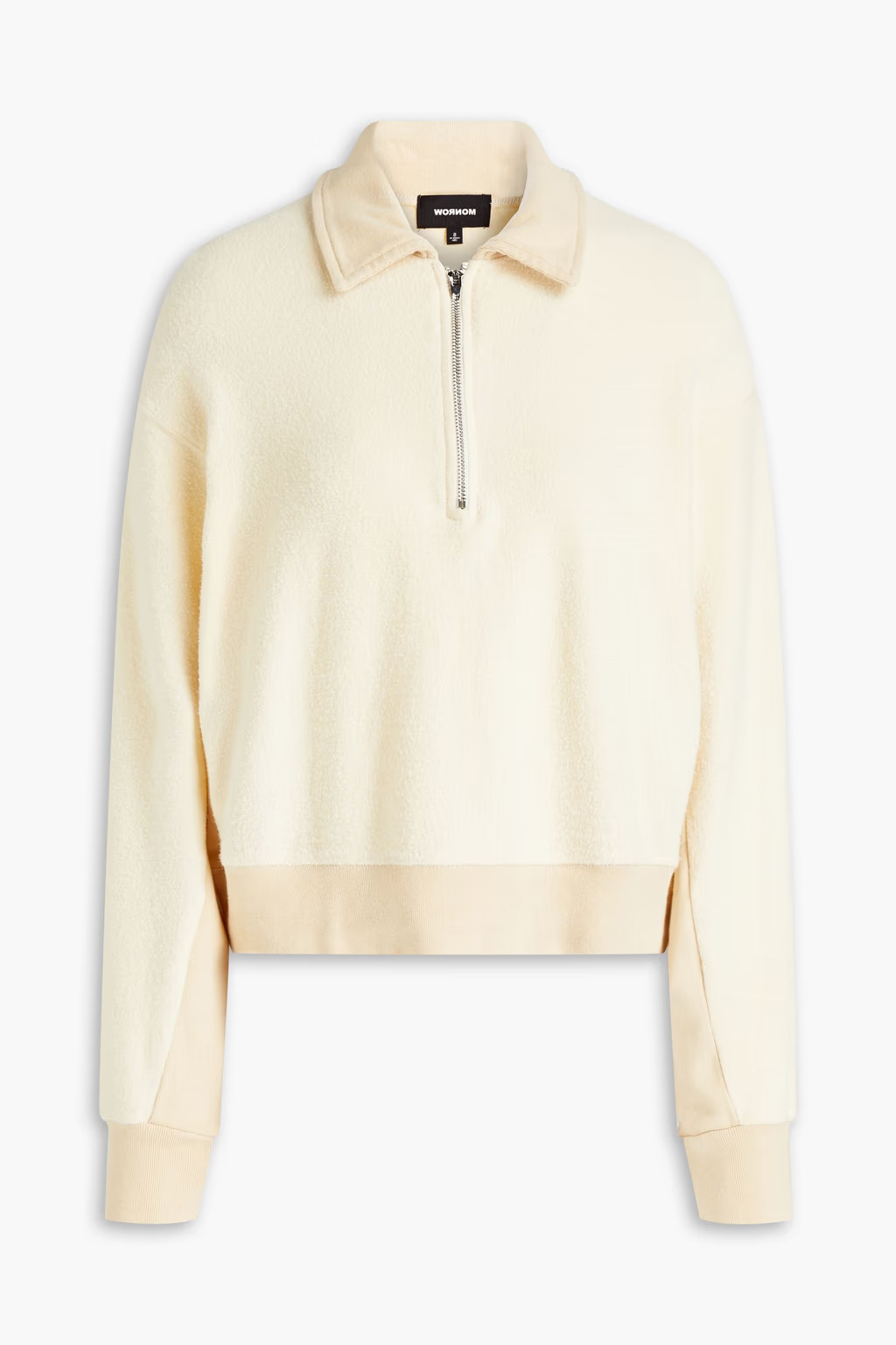 Two-tone fleece half-zip sweatshirt | The Outnet (US and CA)