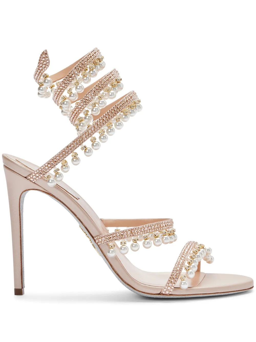 René Caovilla 105mm Chandelier sandals - Gold | Farfetch Global