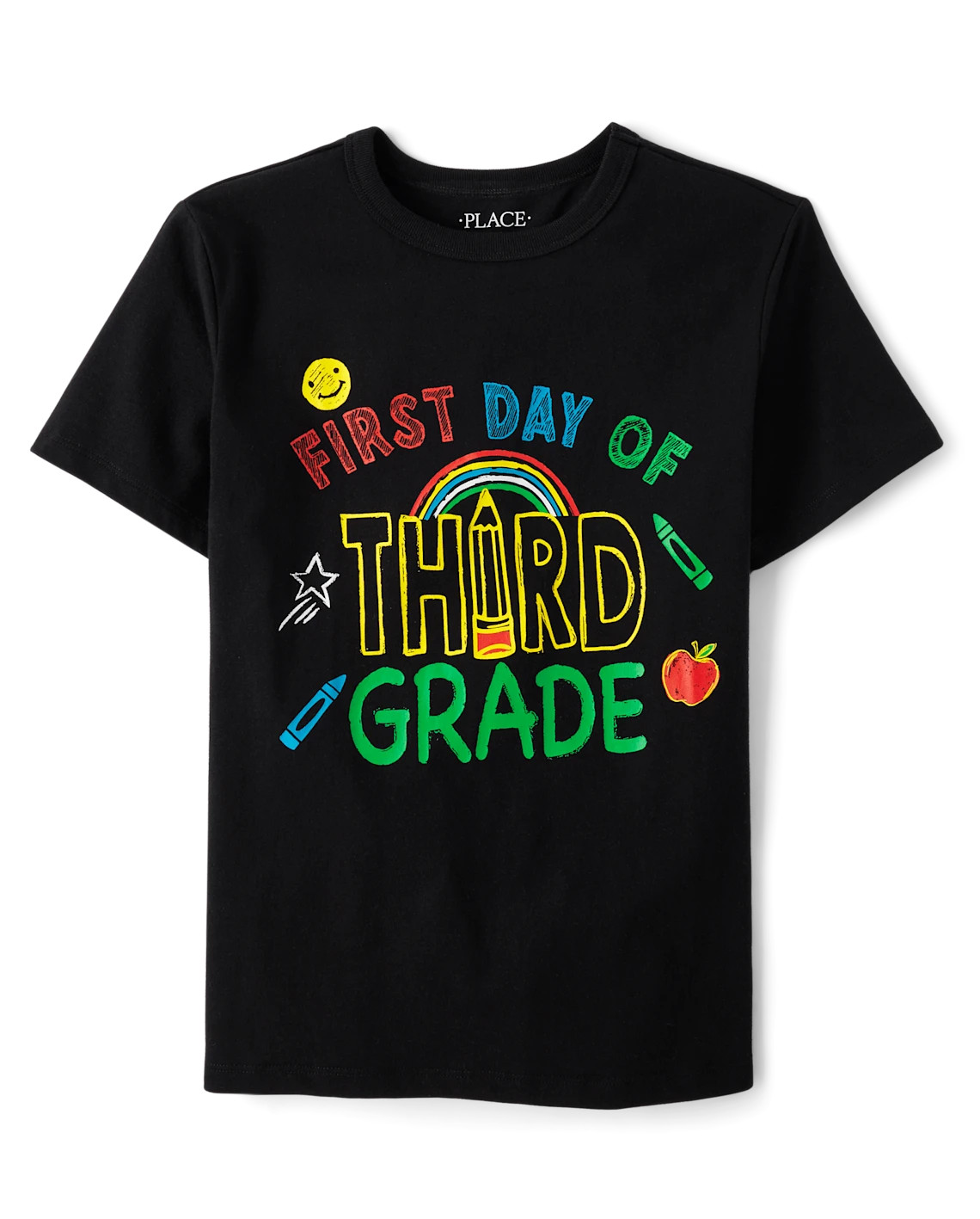 Boys First Day Third Grade Graphic Tee - black | The Children's Place