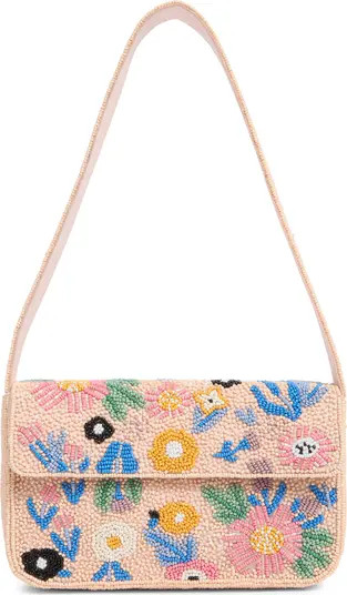 Floral Beaded Shoulder Bag | Nordstrom Rack