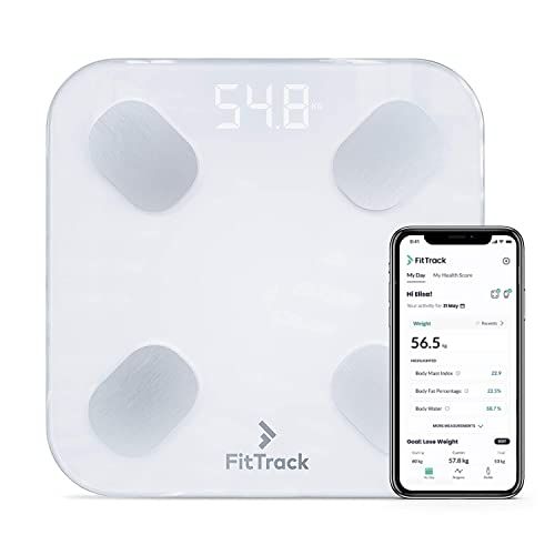 FitTrack Dara Smart BMI Digital Scale - Measure Weight and Body Fat - Most Accurate Bluetooth Gla... | Amazon (US)