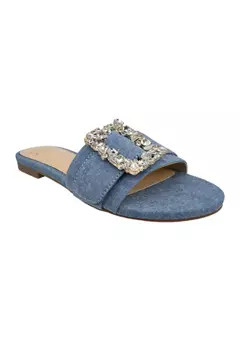 Crown & Ivy™ Women's Chiara One Band Slide Sandals | Belk