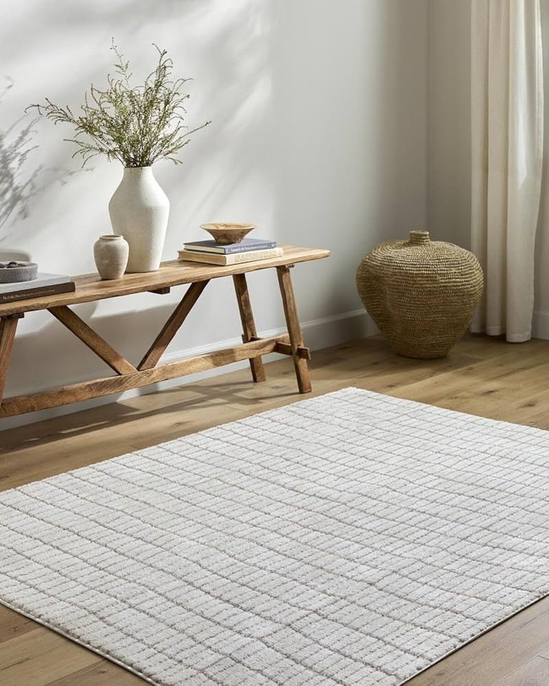 Livabliss x Our PNW Home Cascade Global Striped Area Rug, 2'7" x 10', Ivory/Light Brown | Amazon (US)