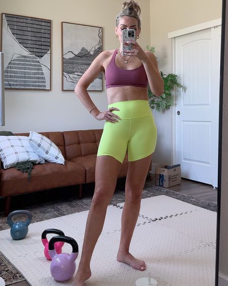 Amazon activewear 
Workout outfit. Sports bra is a lulu look for less size small
Bike shorts size small
Amazon fashion 
Amazon workout equipment for home 

#LTKVideo #LTKActive #LTKFitness