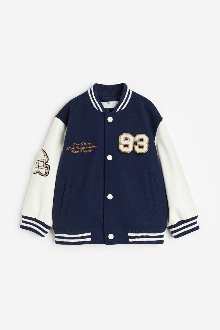 Embroidered Baseball Jacket | H&M (US + CA)