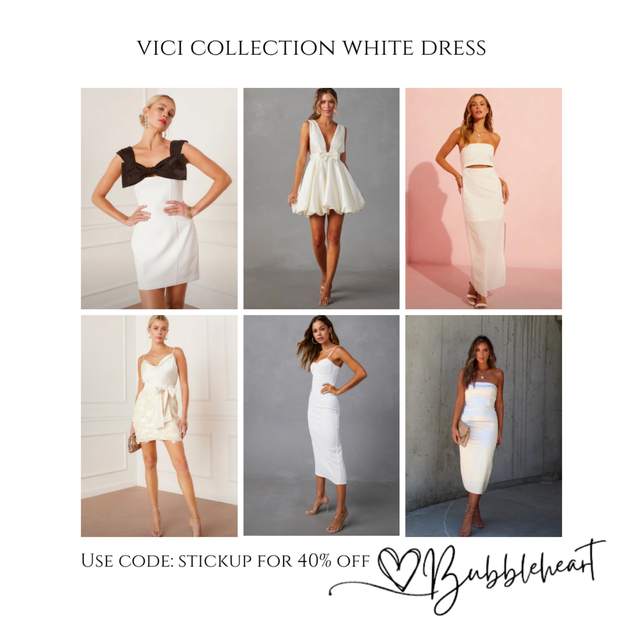 Vici collection White Dress 💍 use code: STOCKUP for 40% off

White dress, wedding shower dress, engagement photo outfit, bachelorette party dress, elopement dress, courthouse wedding dress, women’s white dress, sale

#LTKwedding #LTKsalealert #LTKstyletip