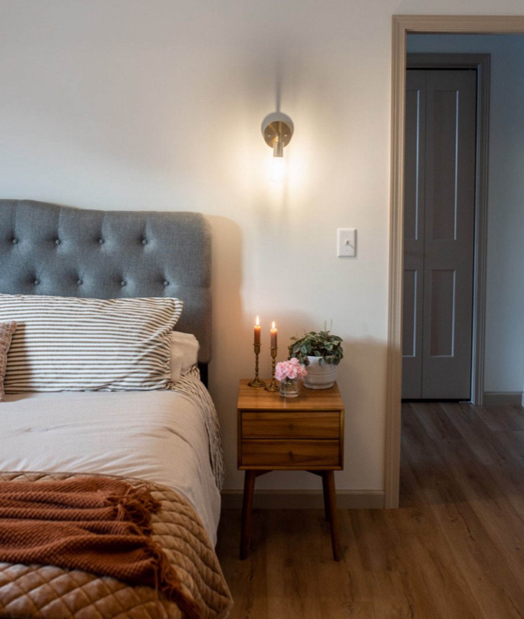 Sweet little primary bedroom vignette. Boho and romantic inspired  

#LTKhome #LTKfindsunder100 #LTKfindsunder50