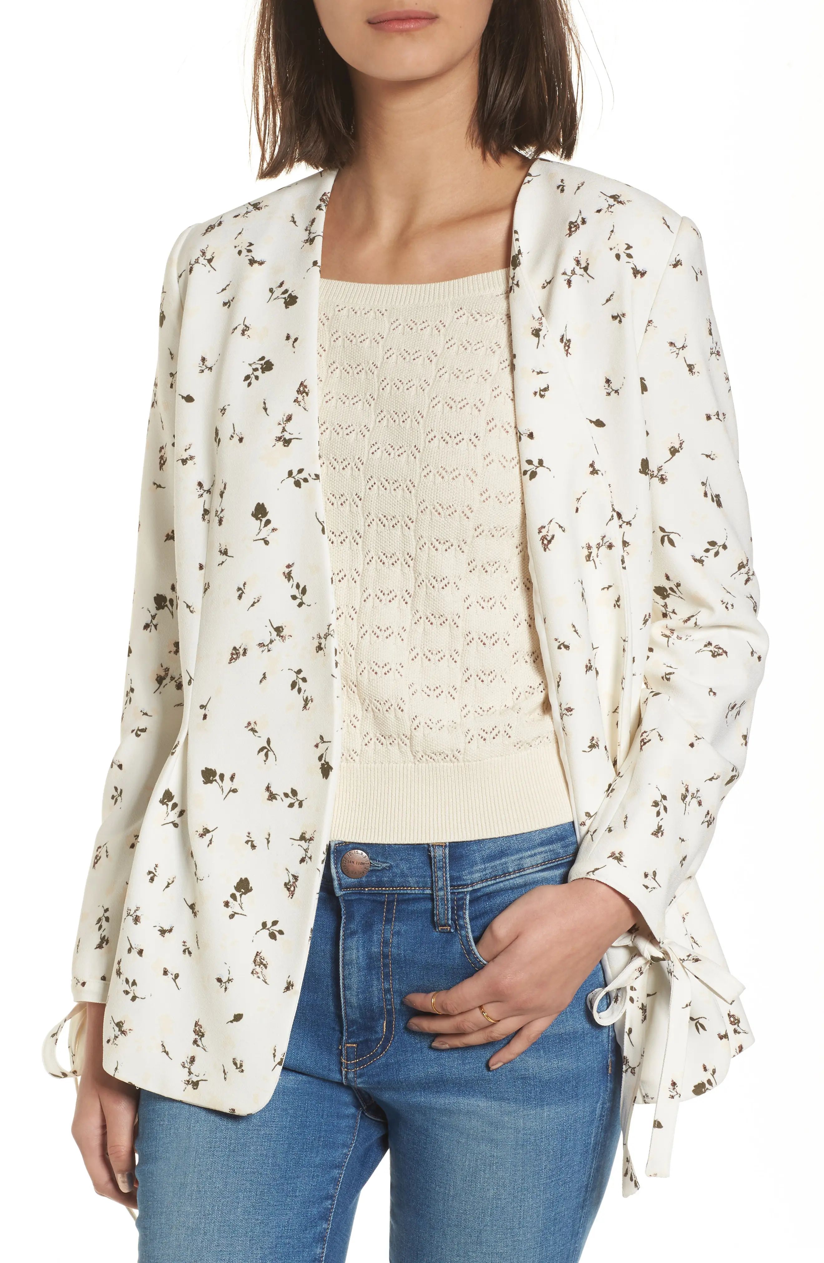 Tie Sleeve Blazer | Nordstrom