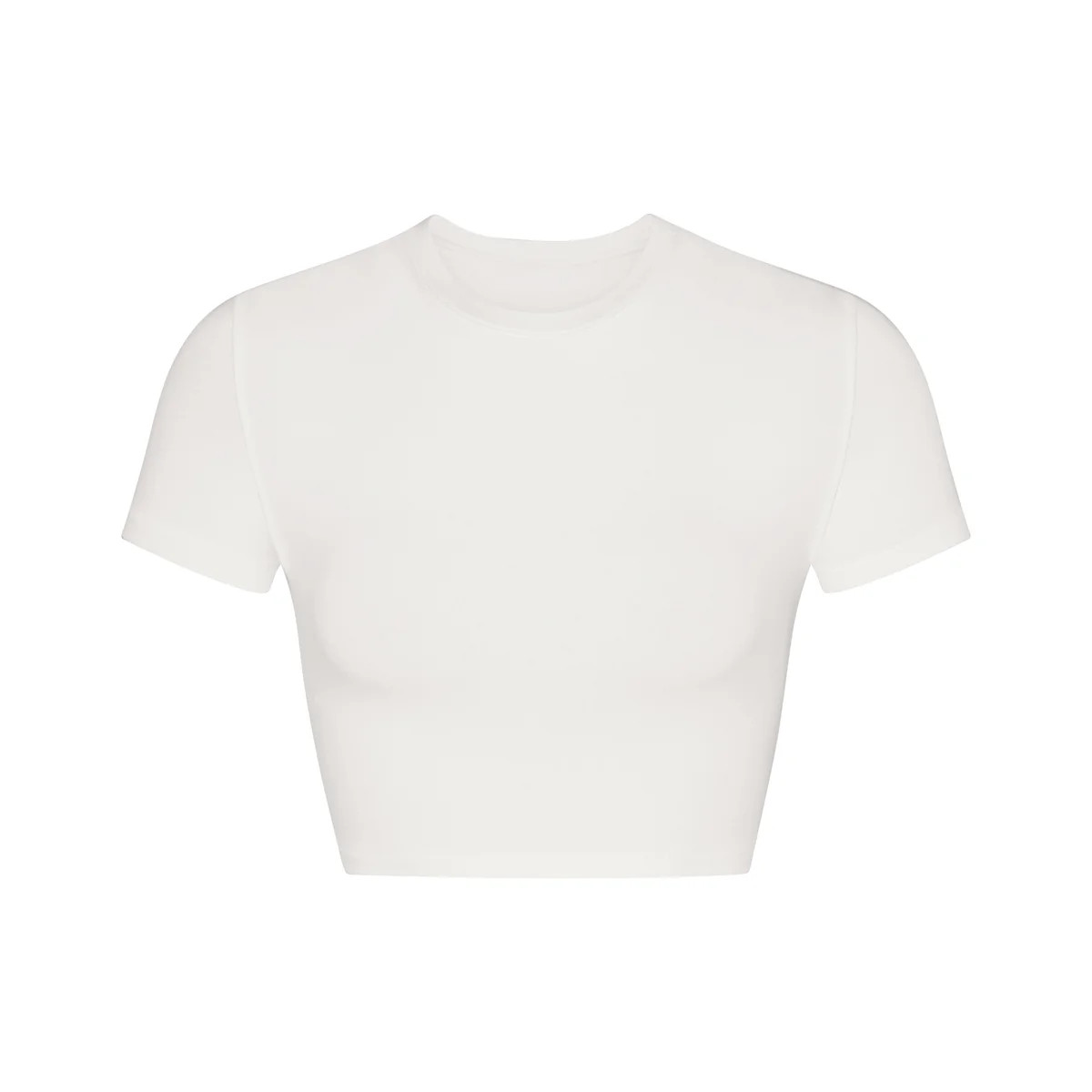 COTTON JERSEY SUPER CROPPED T-SHIRT | SKIMS (US)
