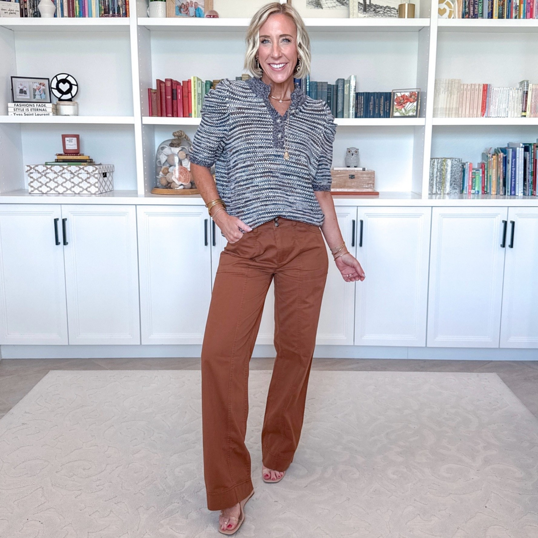 #WalmartPartner - new arrivals - all under $28. @Walmart #walmartstyle : Wide Leg Utility Pants - size 0 (runs small). $26.98. 4 colors. * Henley Sweater w/ Puff Sleeves - size XS. $19.98. 3 colors.

#LTKSeasonal #LTKOver40 #LTKPetite