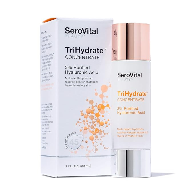 SeroVital Beauty TriHydrate Concentrate - 3% Hyaluronic Acid - 3 Forms - Anti Aging Serum for Wom... | Amazon (US)