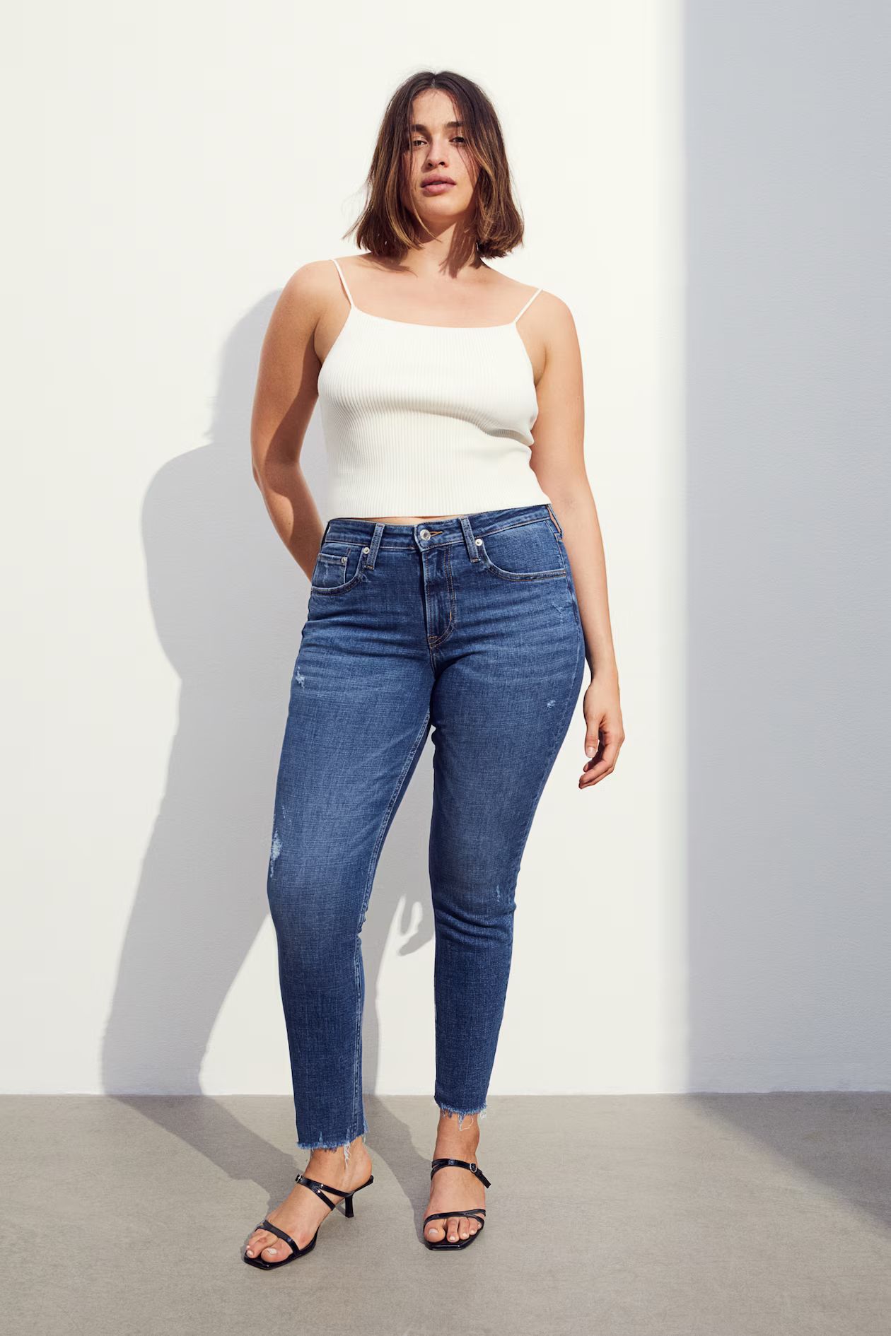 Skinny Ankle Jeans - Dunkelblau - Ladies | H&M AT | H&M (DE, AT, CH, NL, FI)