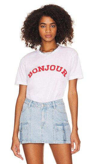 Bonjour Tee in White | Revolve Clothing (Global)