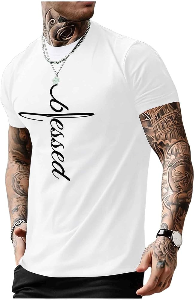 SOLY HUX Men's Color Block Letter Summer Graphic Tees | Amazon (US)