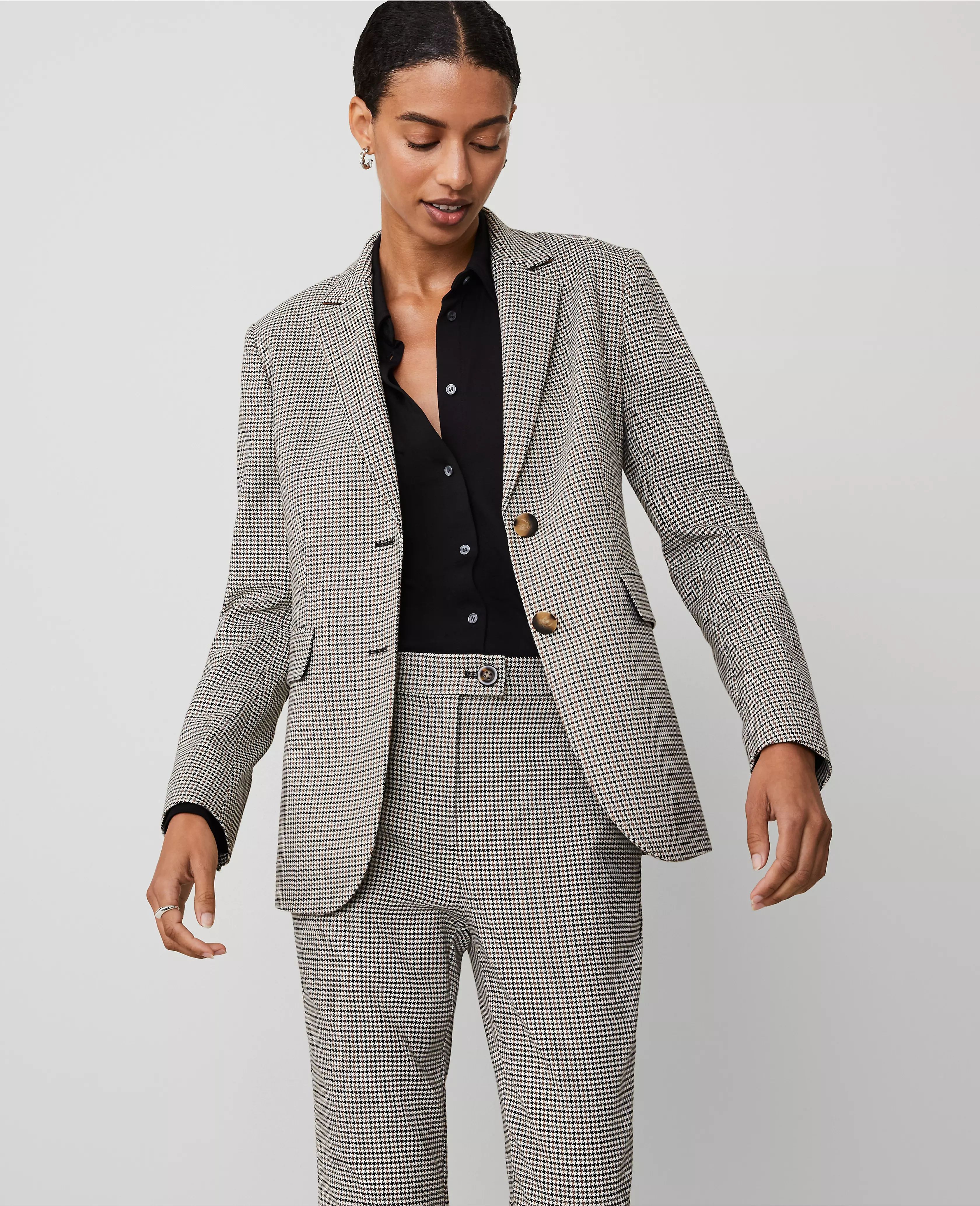 The Greenwich Blazer in Houndstooth | Ann Taylor (US)