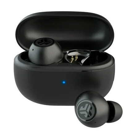 JLab GO Pop Active Noise Cancelling Bluetooth Earbuds, Charging Case, Black, | Walmart (US)