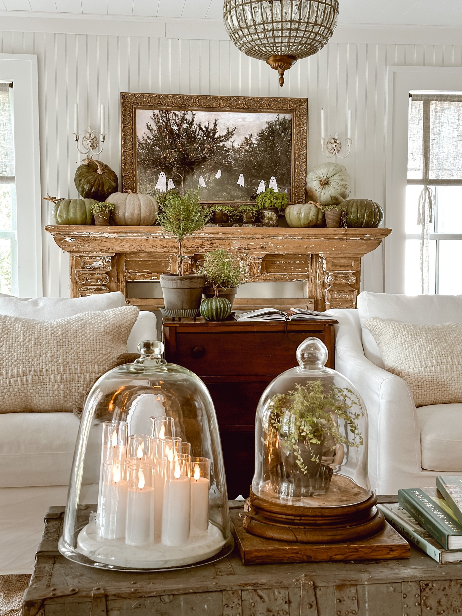 A cozy fall living room. See more of it on LizMarieblog.com

#LTKhome #LTKSeasonal
