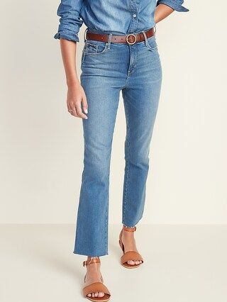 High-Waisted Flare Ankle Jeans For Women | Old Navy (US)