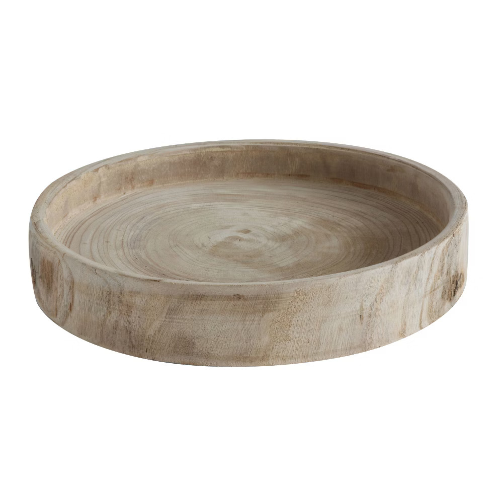 Paulownia Wood Hand-Carved Tray - 3R Studios | Target