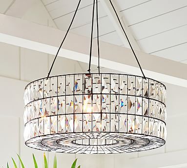 Adeline Crystal Round Chandelier | Pottery Barn (US)
