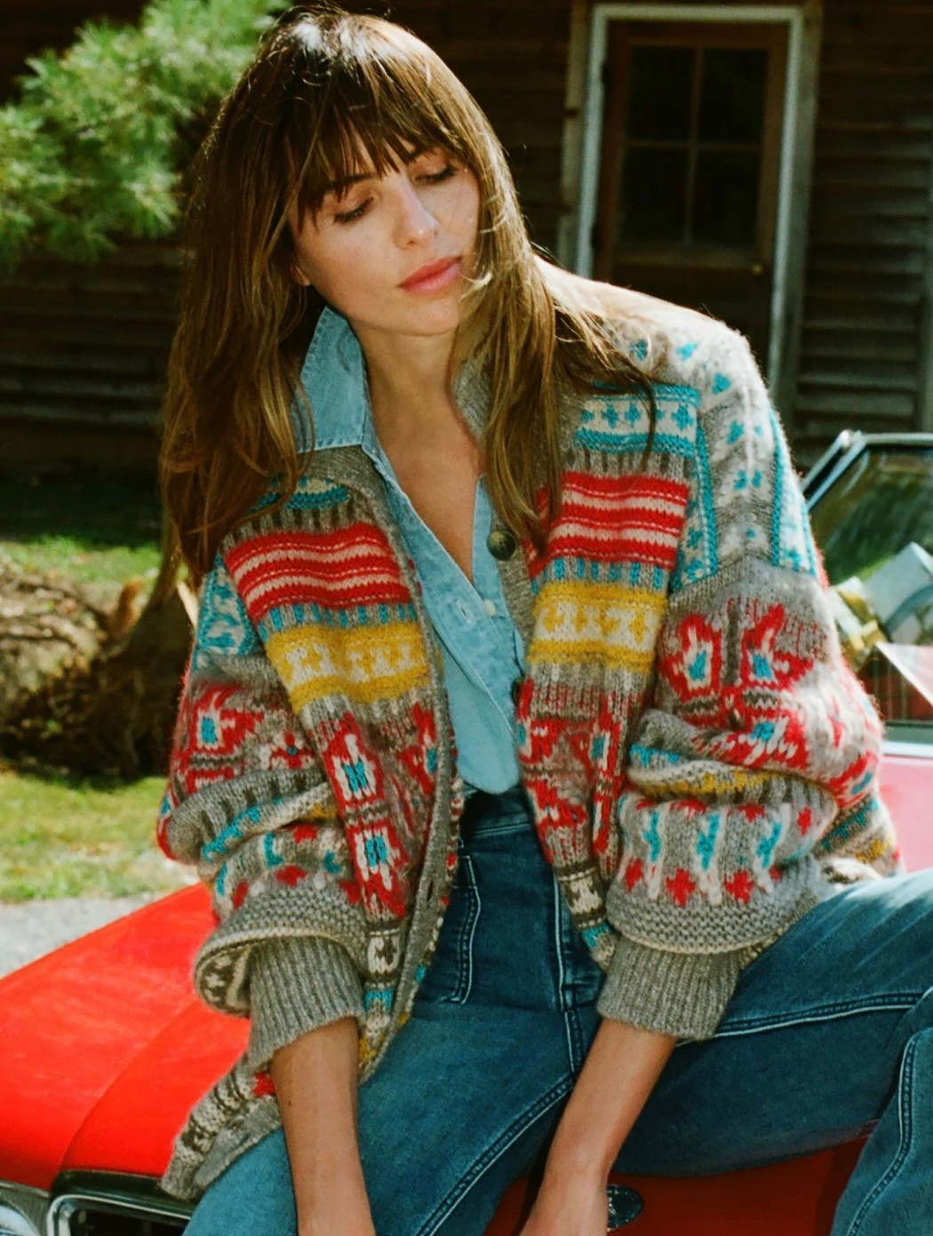 The perfect sweater gift for the woman who loves oversized, sweaters, chunky cardigans, the southwest vibe. Pair with a chambray top and your favorite jeans and you have the perfect effortless outfit with a statement sweater. 

#LTKGiftGuide #LTKWorkwear #LTKOver40