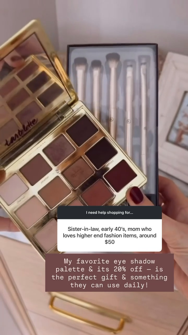 This eye shadow palette has been my go-to for years! I use it everyday! It’s truly the best! It’s also 20% off this weekend at Sephora!

Loverly Grey, gift ideas, eye shadow palette, Sephora sale, beauty, make up routine, sister in law gifts, sister gifts 

#LTKSaleAlert #LTKGiftGuide