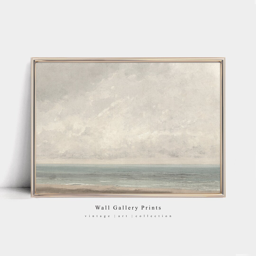Calm Muted Landscape | Vintage Oil Print | PRINTABLE Digital Art #071 | Etsy (UK)