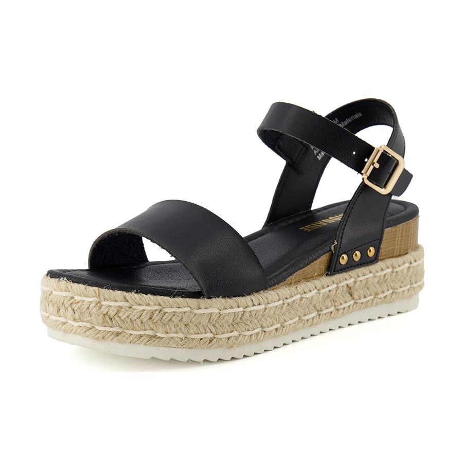 CUSHIONAIRE Melissa Espadrille Platform Sandals For Women with Adjustable Ankle Strap and Memory ... | Amazon (US)