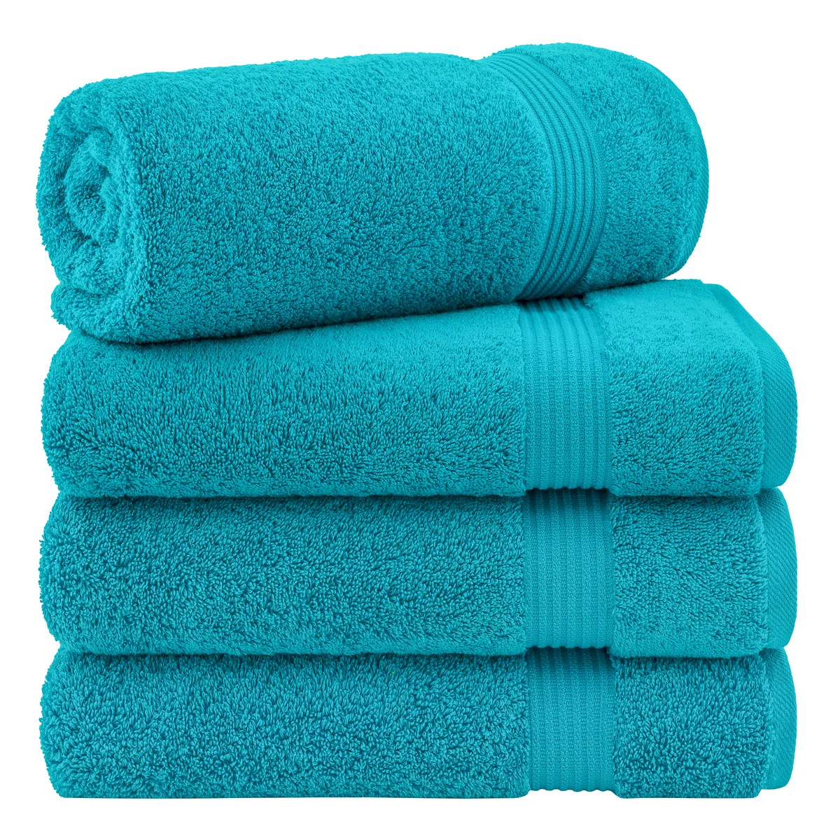 100% Cotton Turkish  4 Piece Bath Towel Set, Soft and Absorbent Bathroom Towels | Wayfair North America