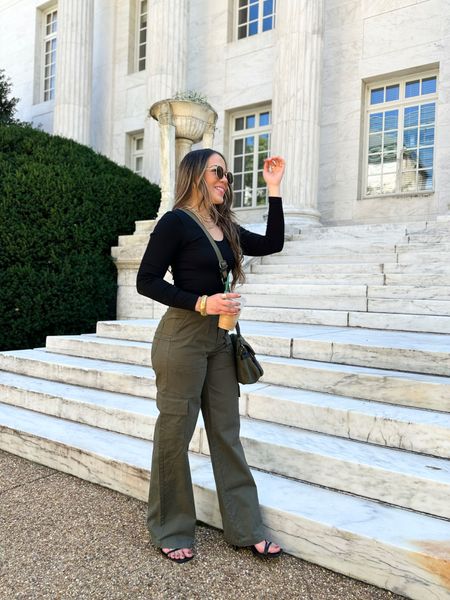 Embracing the cargo trend like never before! Also, here for the army green vibes. These cargo pants are super soft and stretchy, love how effortlessly stylish and versatile they are. Size down if you’re in between sizes. They are only $30, comes in black and mauve.

#LTKstyletip #LTKitbag #LTKunder50