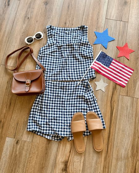 Memorial day outfit. Fourth of July outfit. Gingham matching set. Summer outfits.

#LTKSeasonal #LTKSaleAlert #LTKGiftGuide