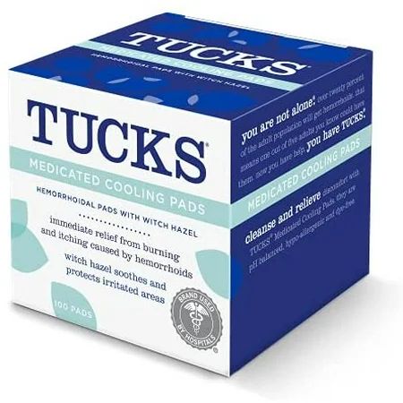 Tucks Cooling Pads Medicated 100 Count | Walmart (US)