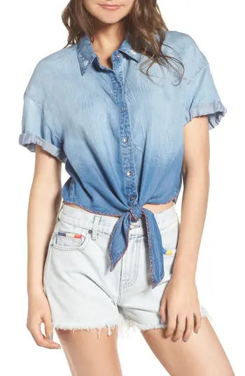 Women's Splendid X Margherita Roma Indigo Shirt | Nordstrom