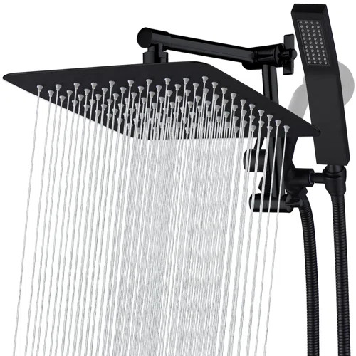 Delta 10-inch Raincan Shower Head and Hand Held Shower Combo, Rainfall Shower Head and Hand Showe... | Wayfair North America