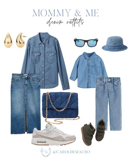 Shop this stylish yet easy mom-and-son denim outfit idea: a soft denim polo, skirt, pants, sneakers, cut accessories and more!
#matchingoutfits #casuallook #mommyandme #toddlerclothes


#LTKSeasonal #LTKstyletip #LTKshoecrush