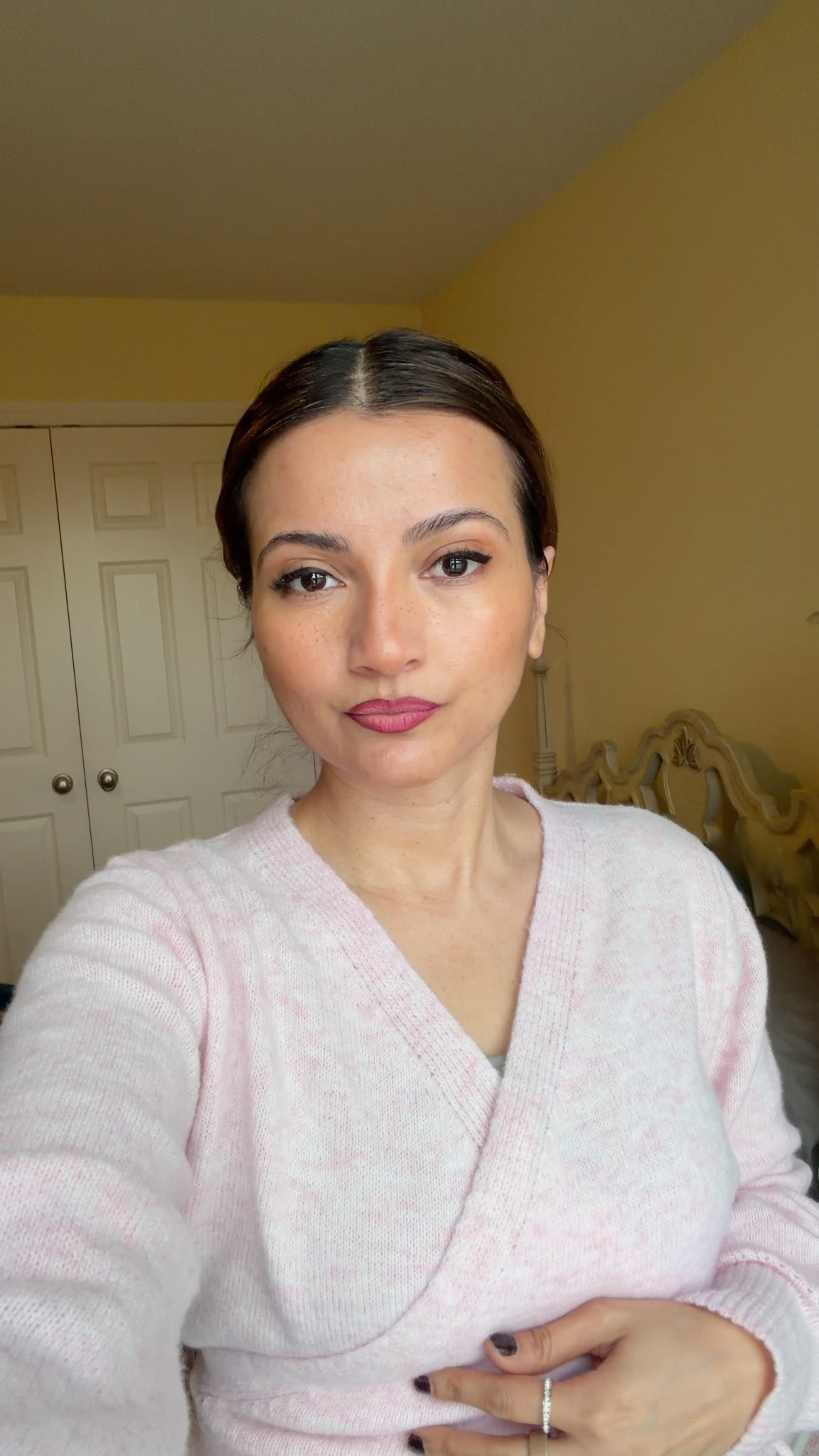 pink ballet wrap sweater 

#LTKstyletip #LTKwinter #LTKcanada