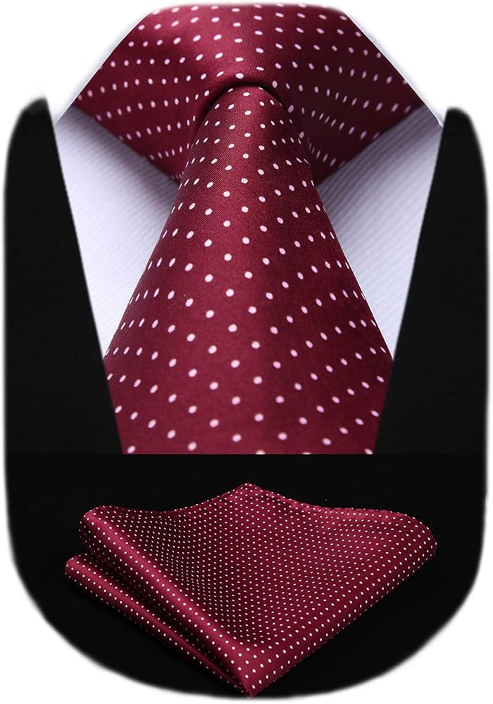 HISDERN Ties for Men Silk Extra Long Tie and Pocket Square Classic Plaid Checkered 63 inches Men'... | Amazon (US)