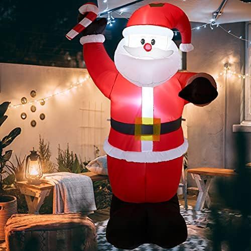 ACH Inflatable Christmas Decorations 8ft Santa Claus for Holiday Outdoor and Indoor Yard-Led Light G | Amazon (US)
