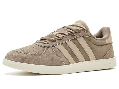adidas Womens Breaknet Sleek Khaki/Gold/Off-White 9.5 Medium | Amazon (US)